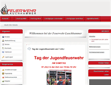 Tablet Screenshot of feuerwehr-lauchhammer.de